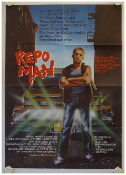 Repo Man original release german movie poster